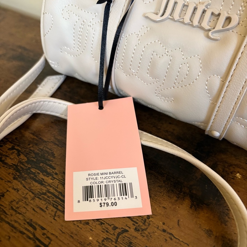Juicy Couture | White Mini Barrel Bag NWT - Picture 6 of 6
